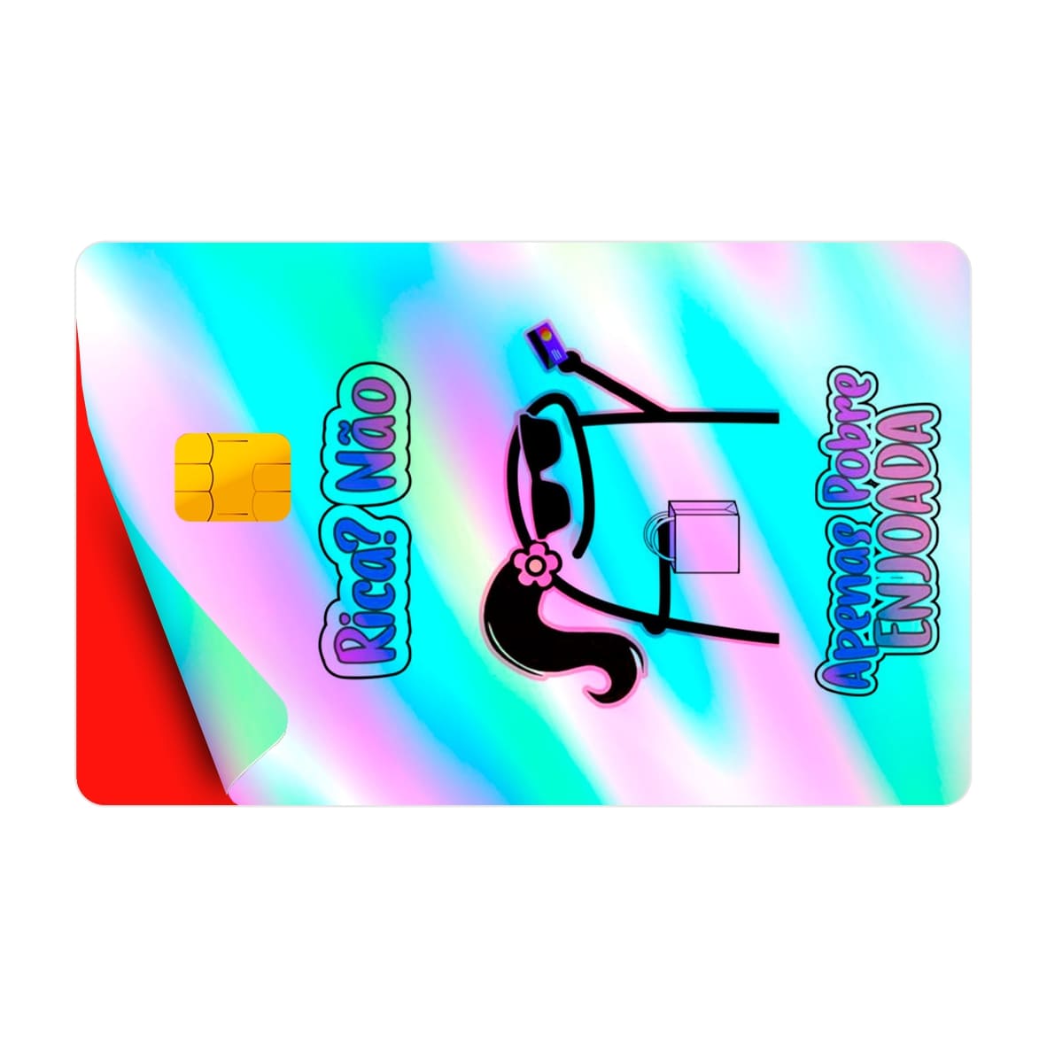 CAPACARD - Película Adesiva Holográfica para Cartão - Apenas Pobre Enjoada CAPACARD - Película Adesiva Holográfica para Cartão - Apenas Pobre Enjoada